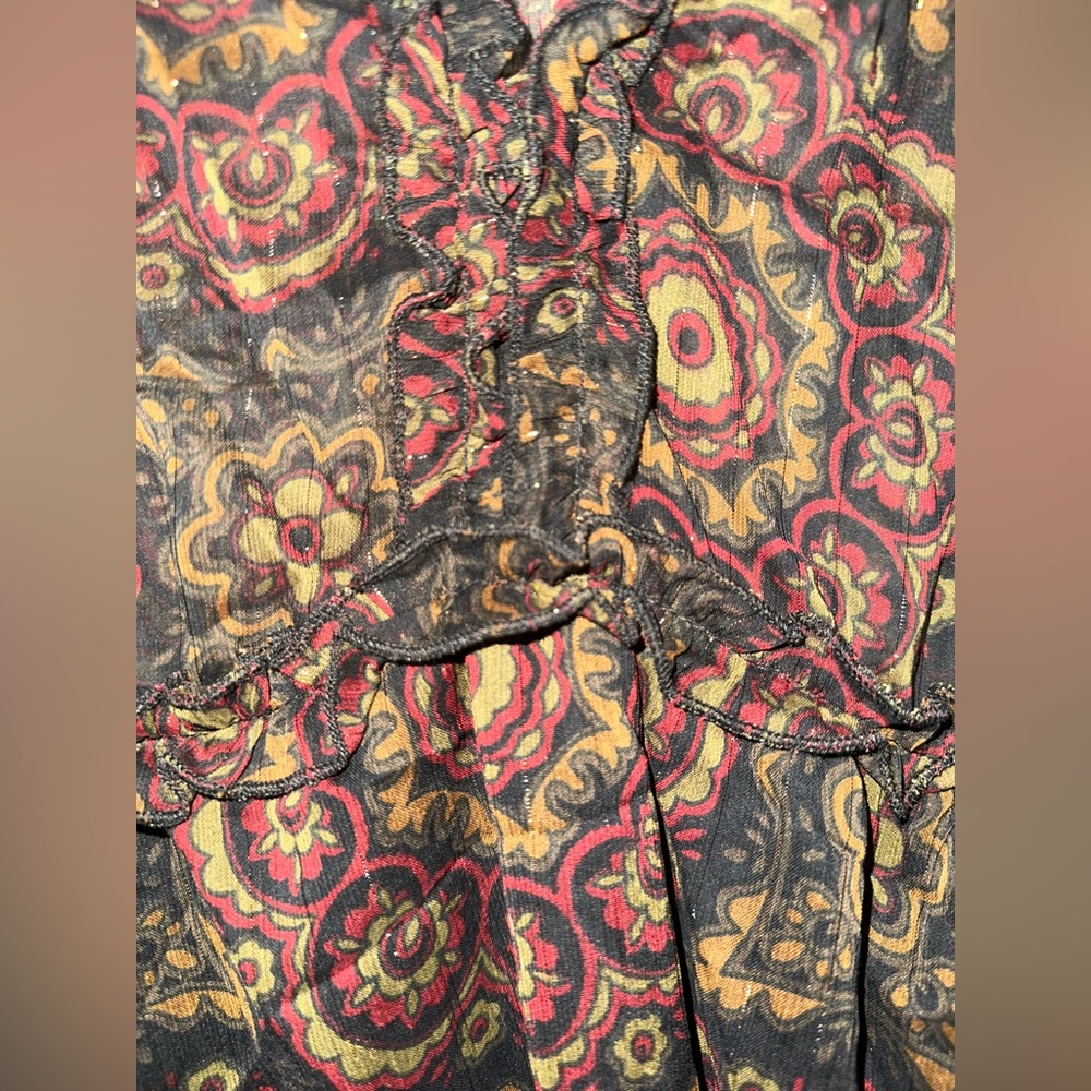 Zara Boho Long Sleeve Minidress - Picture 4 of 5